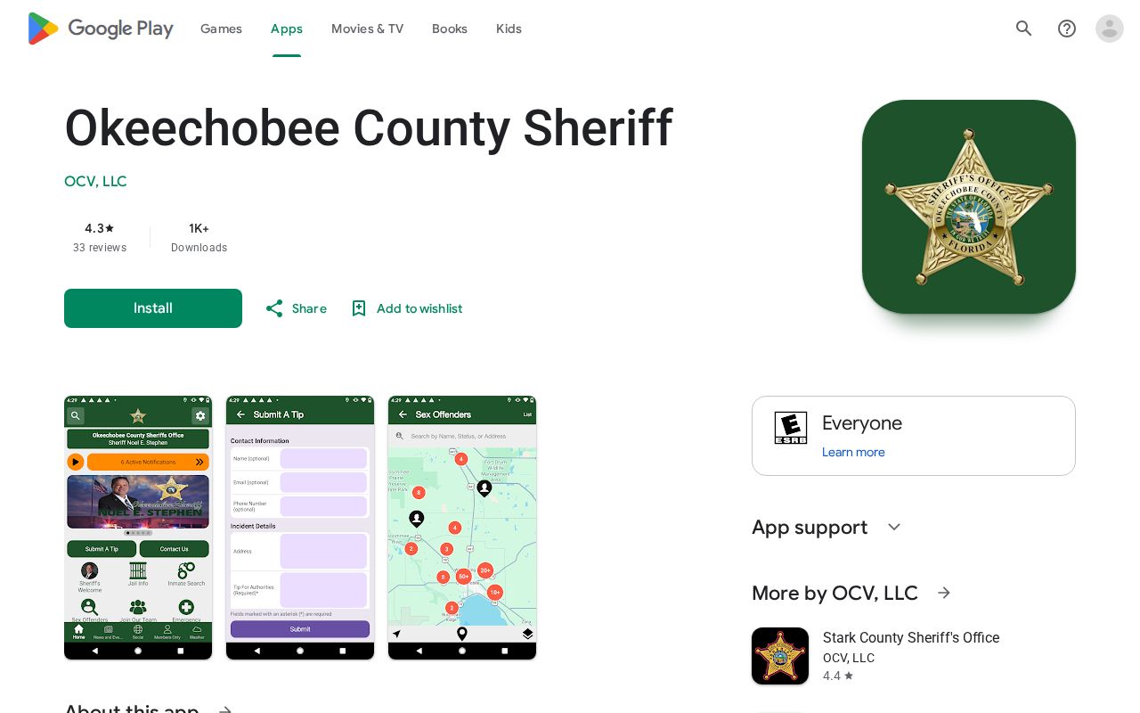 Okeechobee County sheriff app without a 24-hour release feature
